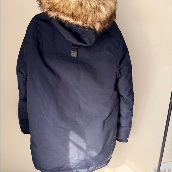 Polo by Ralph Lauren Navy Faux-Fur Hooded Puffer Parka - Picture 9 of 10
